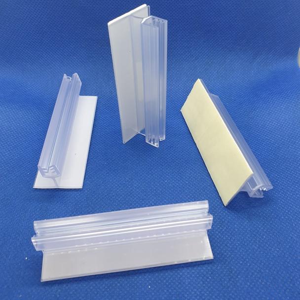 PORTA STOPPER FLEXIBLE CON ADHESIVO 75*20*25 MM ESPESOR GRAFICA 2-3 MM