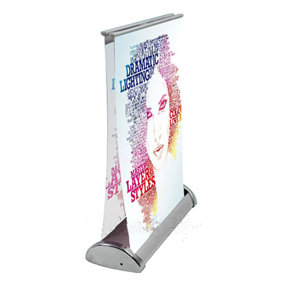 MINI PORTA PENDON ROLLER DOBLE GRAFICA A4 (21*29.7 CMS) (C50)