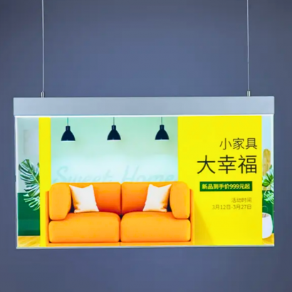 PANEL MENU SLIM BOX PLATEADO DOBLE CARA COLGANTE PIOLAS (900X350)