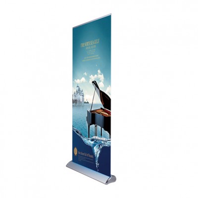 PORTA PENDON ROLLER PRO BASE COLOR ALUMINIO 80*200 CMS (C4)