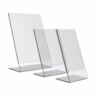 PORTA GRAFICA ACRILICO A4 (21*29.7 CMS) FORMATO L VERTICAL 1.7 MM (C12)