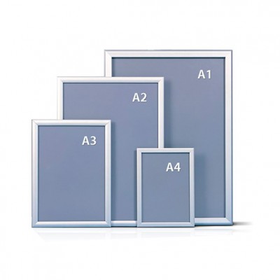 PORTA GRAFICA MARCO CLIP ALUMINIO FORMATO A2 (42*59.4 CMS) (C5)