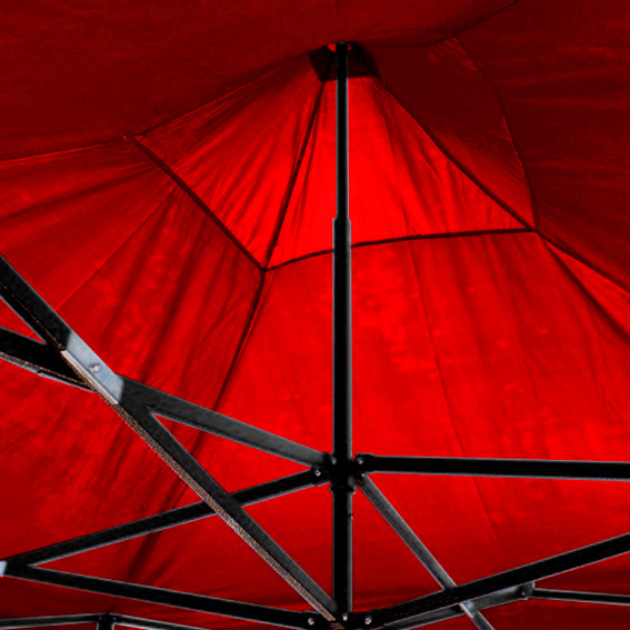 TOLDO PUBLICITARIO 2*2 MTS COLOR ROJO