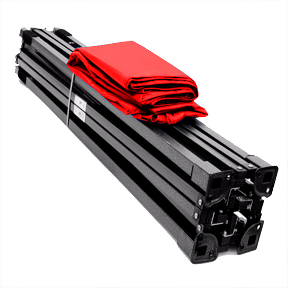 TOLDO PUBLICITARIO 3*3 MTS COLOR ROJO